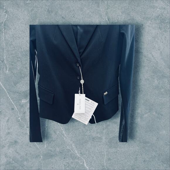 Chic Patrizia Pepe Black Tailored Two-Button Blazer NWT Sz46(US10/12 (L) Ret$488 - Picture 6 of 6